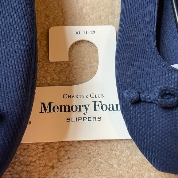 Charter Club Memory Foam Slippers NWT XL 11-12 - Picture 2 of 6